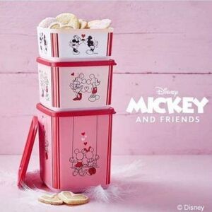 Tupperware Disney Love Mickey Minnie Mouse Storage Container Set NEW